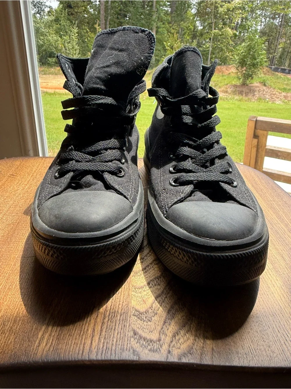 Converse Black High-Top Platform Sneakers